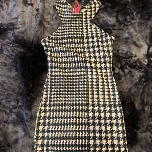 MOTEL houndstooth bodycon dress